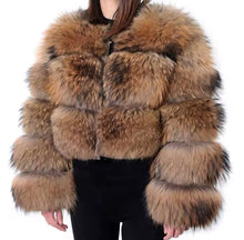 Load image into Gallery viewer, Rachel Fox Fur Jacket
