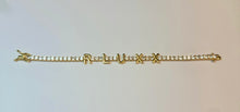 Load image into Gallery viewer, RLUXX Letter Cubic Zirconia Tennis Bracelet
