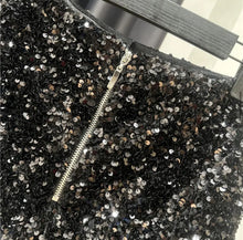 Load image into Gallery viewer, Black Sequin Shorts
