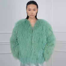 Load image into Gallery viewer, Luxxy Mongolian Lamb Fur Jacket
