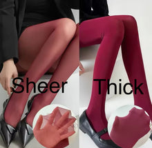 Load image into Gallery viewer, Burgundy Pantyhose
